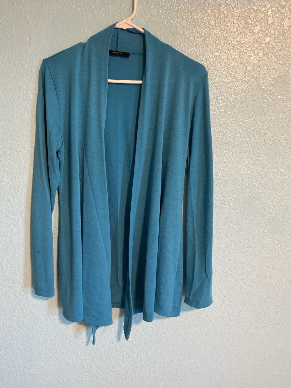 41 Hawthorn Open-Front Teal Cardigan